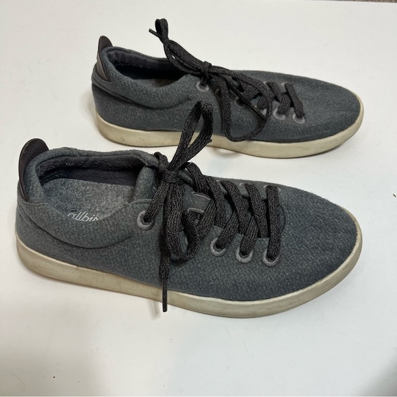 Allbirds Wool Piper Fuji (White Sole) Dark Grey Charcoal Size 8 - Picture 4 of 10